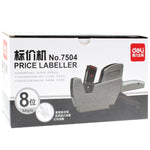 Prezzatrice portatile a 8 cifre con inchiostro ad alte prestazioni, grigia (N. 7504), 7504