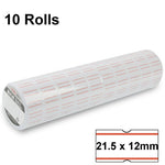 Carta per etichettatura prezzi con inchiostro portatile di alta qualità, specifiche etichette: 21,5 mm x 12 mm, n. 3210 (10 rotoli in una confezione, il prezzo è per 10 rotoli)