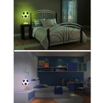 Lampada da comodino colorata con lampada da notte/lampada da tavolo con fascino fatto a mano tramite USB