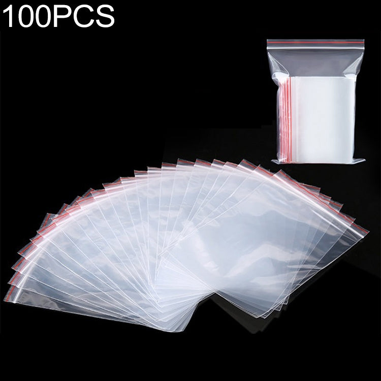 100 sacchetti plastica con sigillo autoadesivo 4x6 cm