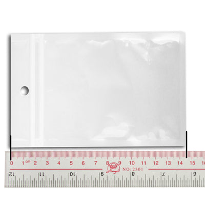 Buste in plastica di plastica con chiusura a zip da 100 x 5,8 pollici, dimensioni: 14,5 x 10,5 cm (100 pezzi in una confezione, il prezzo è per 100 pezzi)