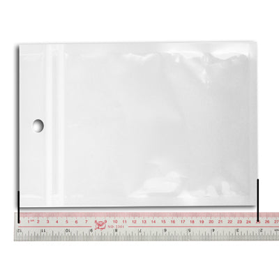 Buste in plastica di plastica con chiusura a zip da 100 x 10,5 pollici, dimensioni: 25 x 17,5 cm (100 pezzi in una confezione, il prezzo è per 100 pezzi)