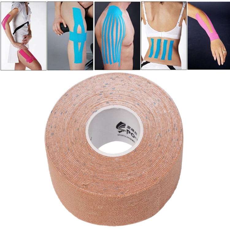 Nastro kinesiologico impermeabile Benda terapeutica per la cura dei muscoli sportivi, dimensioni: 5 m (L) x 5 cm (L), Size: 5mx 5cm Blue, Size: 5m x 5cm Magenta, Size: 5mx 5cm Apricot, Size: 5mx 5cm Black, Size: 5mx 5cm White, Size: 5mx 5cm Green      ...