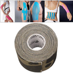 Nastro kinesiologico impermeabile Benda terapeutica per la cura dei muscoli sportivi, dimensioni: 5 m (L) x 5 cm (L), Size: 5mx 5cm Blue, Size: 5m x 5cm Magenta, Size: 5mx 5cm Apricot, Size: 5mx 5cm Black, Size: 5mx 5cm White, Size: 5mx 5cm Green      ...
