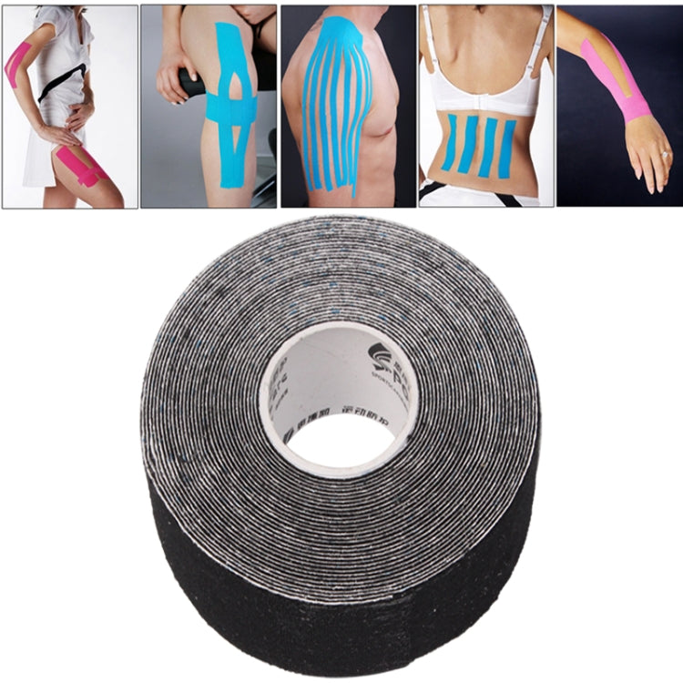 Nastro kinesiologico impermeabile Benda terapeutica per la cura dei muscoli sportivi, dimensioni: 5 m (L) x 5 cm (L), Size: 5mx 5cm Blue, Size: 5m x 5cm Magenta, Size: 5mx 5cm Apricot, Size: 5mx 5cm Black, Size: 5mx 5cm White, Size: 5mx 5cm Green      ...