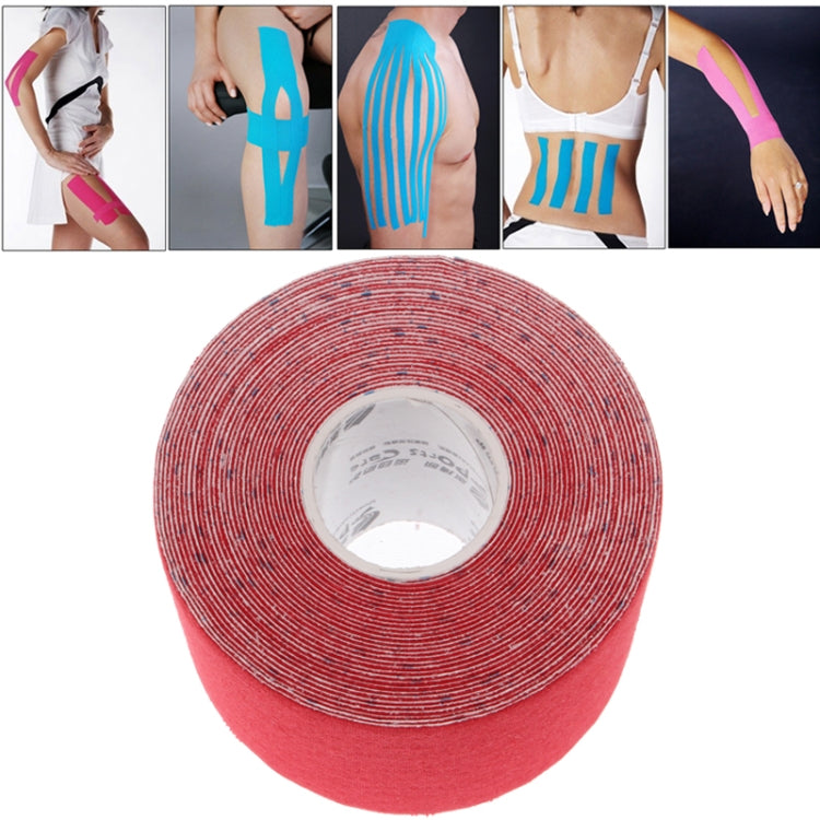 Nastro kinesiologico impermeabile Benda terapeutica per la cura dei muscoli sportivi, dimensioni: 5 m (L) x 5 cm (L), Size: 5mx 5cm Blue, Size: 5m x 5cm Magenta, Size: 5mx 5cm Apricot, Size: 5mx 5cm Black, Size: 5mx 5cm White, Size: 5mx 5cm Green      ...