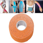 Nastro kinesiologico impermeabile Benda terapeutica per la cura dei muscoli sportivi, dimensioni: 5 m (L) x 5 cm (L), Size: 5mx 5cm Blue, Size: 5m x 5cm Magenta, Size: 5mx 5cm Apricot, Size: 5mx 5cm Black, Size: 5mx 5cm White, Size: 5mx 5cm Green      ...