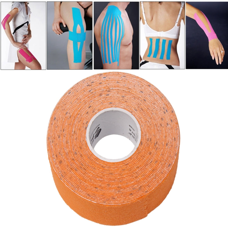 Nastro kinesiologico impermeabile Benda terapeutica per la cura dei muscoli sportivi, dimensioni: 5 m (L) x 5 cm (L), Size: 5mx 5cm Blue, Size: 5m x 5cm Magenta, Size: 5mx 5cm Apricot, Size: 5mx 5cm Black, Size: 5mx 5cm White, Size: 5mx 5cm Green      ...