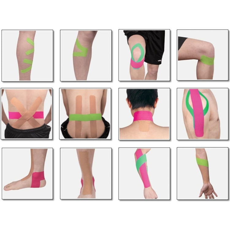 Nastro sportivo impermeabile da 5 m Benda terapeutica per la cura dei muscoli sportivi, larghezza: 5 cm, Size: 5mx5cm, Size: 5m x 5cm Purple