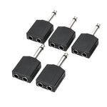 Splitter da maschio a doppia femmina da 6,35 mm (5 pezzi in una confezione, il prezzo è per 5 pezzi), 6.35mm Male to Dual Female