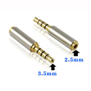 Connettore jack audio a 4 pin da 3,5 mm ad adattatori a 4 pin da 2,5 mm (10 pezzi in una confezione, il prezzo è per 10 pezzi), 3.5mm Male to 2.5mm Female