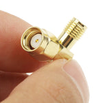 Adattatore RP-SMA maschio a SMA femmina placcato in oro, RP-SMA Male to SMA Female