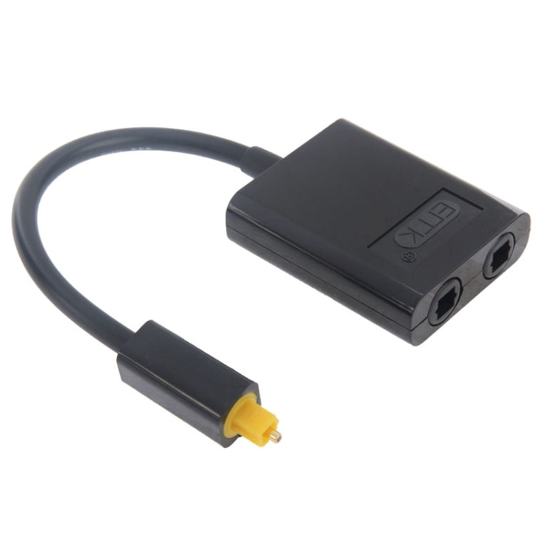 EMK Digital Toslink Fibra Ottica Audio Splitter 1 a 2 Cavo Adattatore per Lettore DVD, 1 to 2