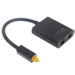 EMK Digital Toslink Fibra Ottica Audio Splitter 1 a 2 Cavo Adattatore per Lettore DVD, 1 to 2