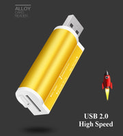 Lettore di schede di memoria Multi All in 1 USB 2.0 Micro SD SDHC TF M2 MMC MS PRO DUO da 2 pezzi
