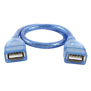 Cavo AF/AF USB 2.0 tipo A femmina-femmina, lunghezza: 30 cm, USB AF, 30cm (Blue)