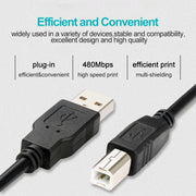 Cavo di prolunga da AM a BM per stampante USB 2.0, lunghezza: 5 m, Length: 5m