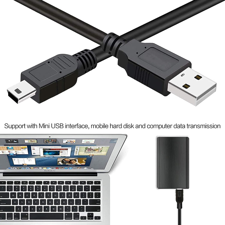 Cavo USB 2.0 AM a Mini USB a 5 pin, lunghezza: 1,5 m, USB 2.0 AM to Mini 5Pin