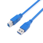 Cavo USB 3.0 A maschio a B maschio prolunga/trasferimento dati/stampante, lunghezza: 5 m, Length: 60cm, Length: 1.5m, Length: 3m, Length: 5m