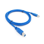 Cavo USB 3.0 A maschio a B maschio prolunga/trasferimento dati/stampante, lunghezza: 5 m, Length: 60cm, Length: 1.5m, Length: 3m, Length: 5m
