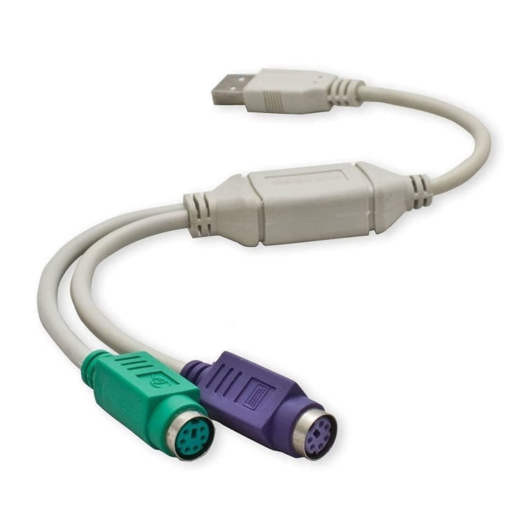 Cavo adattatore da USB a PS/2 per tastiera e mouse, qualità normale