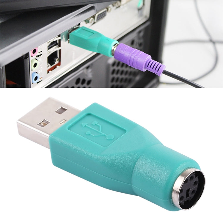 Adattatore USB A da spina mini DIN6 femmina (da PS/2 a USB), PS/2 Female to USB Male