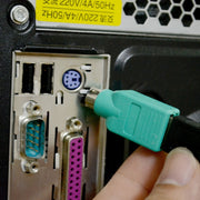 Adattatore jack USB A a mini DIN6 maschio (da USB a PS/2), USB Female to PS/2 Male