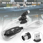 Cavo adattatore convertitore per pianoforte elettrico con interfaccia USB-MIDI, lunghezza: 1,8 m