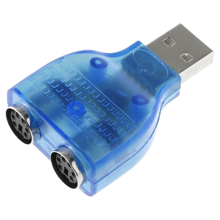 Adattatore USB maschio a femmina PS/2 per mouse/tastiera, USB Male to 2 PS/2 Female