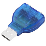 Adattatore USB maschio a femmina PS/2 per mouse/tastiera, USB Male to 2 PS/2 Female