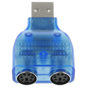 Adattatore USB maschio a femmina PS/2 per mouse/tastiera, USB Male to 2 PS/2 Female