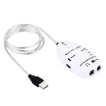 Interfaccia USB Cavo collegamento chitarra Registrazione PC/MAC, USB Interface Guitar Link Cable (Black), USB Interface Guitar Link Cable (White)