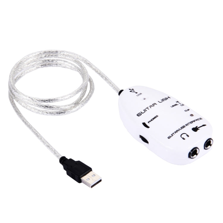 Interfaccia USB Cavo collegamento chitarra Registrazione PC/MAC, USB Interface Guitar Link Cable (Black), USB Interface Guitar Link Cable (White)