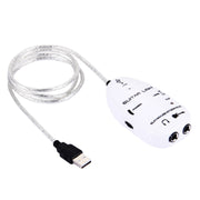 Interfaccia USB Cavo collegamento chitarra Registrazione PC/MAC, USB Interface Guitar Link Cable (Black), USB Interface Guitar Link Cable (White)