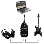 Interfaccia USB Cavo collegamento chitarra Registrazione PC/MAC, USB Interface Guitar Link Cable (Black), USB Interface Guitar Link Cable (White)