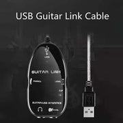 Interfaccia USB Cavo collegamento chitarra Registrazione PC/MAC, USB Interface Guitar Link Cable (Black), USB Interface Guitar Link Cable (White)
