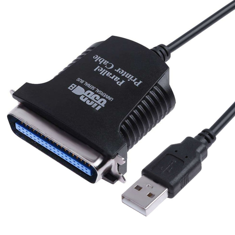 Cavo adattatore per stampante da USB a parallelo 1284 a 36 pin, lunghezza cavo: 1 m, USB 2.0 to IEEE1284 (Black)