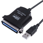 Cavo adattatore per stampante da USB a parallelo 1284 a 36 pin, lunghezza cavo: 1 m, USB 2.0 to IEEE1284 (Black)