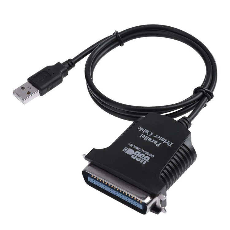 Cavo adattatore per stampante da USB a parallelo 1284 a 36 pin, lunghezza cavo: 1 m, USB 2.0 to IEEE1284 (Black)