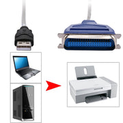 Cavo adattatore per stampante da USB 2.0 a parallelo 1284 a 36 pin di alta qualità, lunghezza cavo: circa 1 m