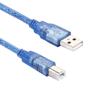 Cavo USB 2.0 normale da AM a BM, con 2 nuclei, lunghezza: 1,8 m (blu)