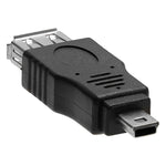 Adattatore USB 2.0 femmina a Mini USB 5 pin maschio (funzione OTG)