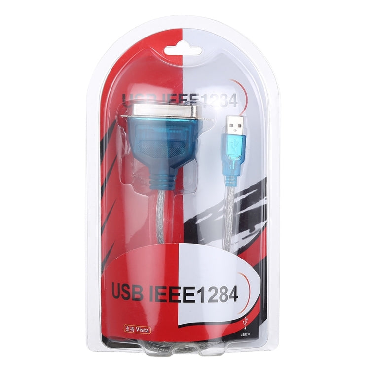 Cavo di stampa USB 2.0 a IEEE1284, lunghezza: 1,5 m, USB 2.0 to IEEE1284 (Blue)