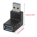 Adattatore AF da USB 3.0 AM a USB 3.0, Down Angle AM to AF