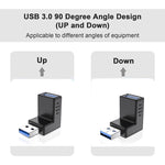 Adattatore AF da USB 3.0 AM a USB 3.0, Down Angle AM to AF
