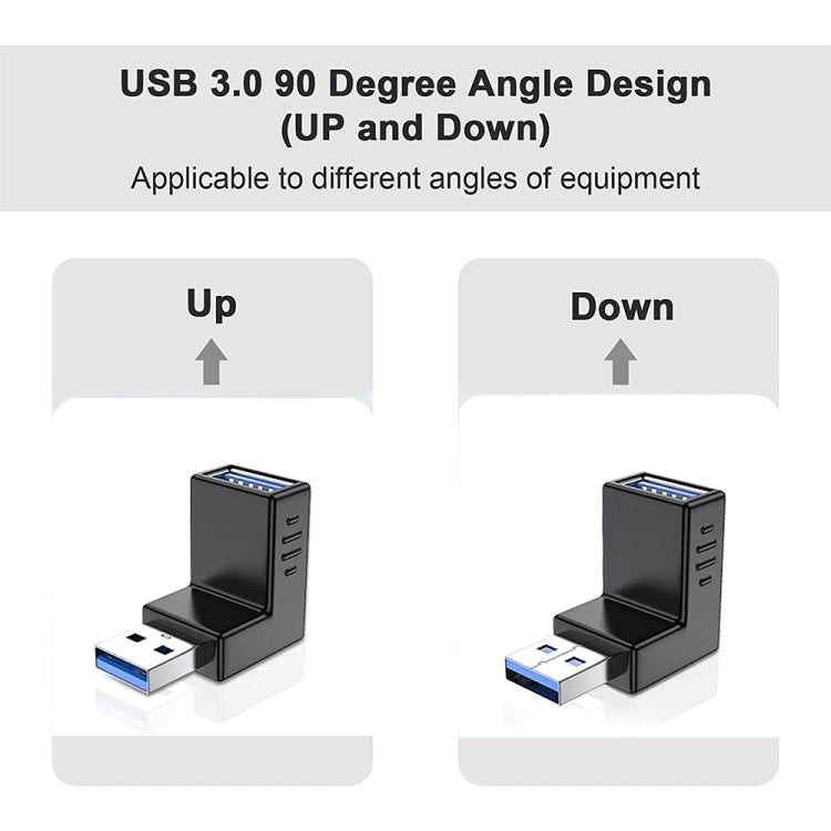 Adattatore AF da USB 3.0 AM a USB 3.0, Down Angle AM to AF