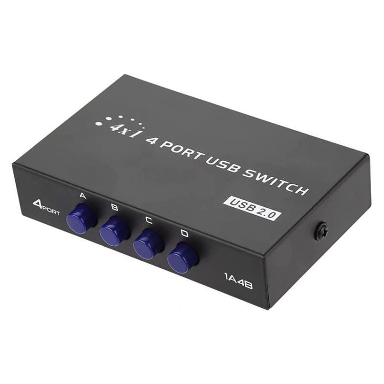 FENGJIE FJ-IA4B-C Switcher condiviso con commutatore a pressione USB 2.0 a 4 porte ad alta velocità per stampante scanner per computer PC, FENGJIE FJ-IA4B-C