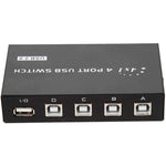 FENGJIE FJ-IA4B-C Switcher condiviso con commutatore a pressione USB 2.0 a 4 porte ad alta velocità per stampante scanner per computer PC, FENGJIE FJ-IA4B-C