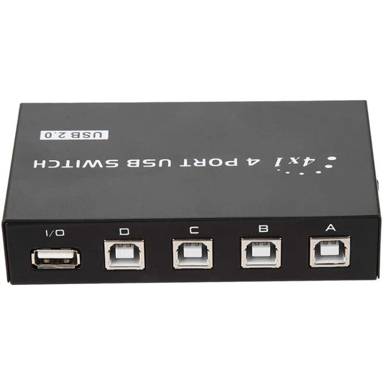 FENGJIE FJ-IA4B-C Switcher condiviso con commutatore a pressione USB 2.0 a 4 porte ad alta velocità per stampante scanner per computer PC, FENGJIE FJ-IA4B-C