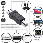 Connettore adattatore USB 2.0 A femmina a B maschio Convertitore AF a BM per stampante